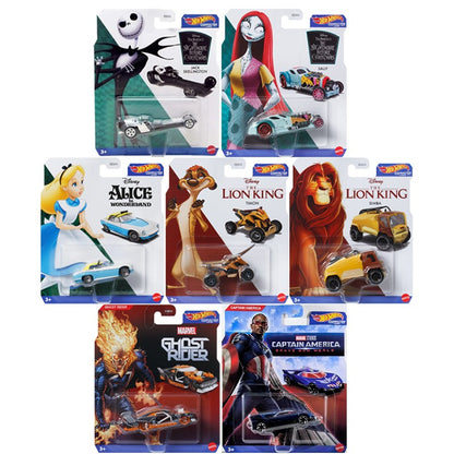Hot Wheels x Disney Character Car Ghost The Lion King etc 1:64 Scale Die-Cast Vehicle Model Toys New Unopened Ship Now