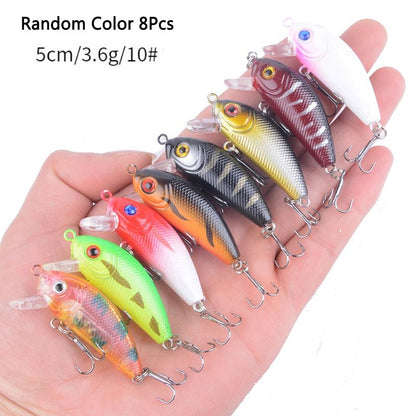 Kit de Iscas Artificiais para Pesca - Crankbait, Minnow, Popper, Pencil, Swimbait, Wobblers e Bionic Crank - Terno de Pesca