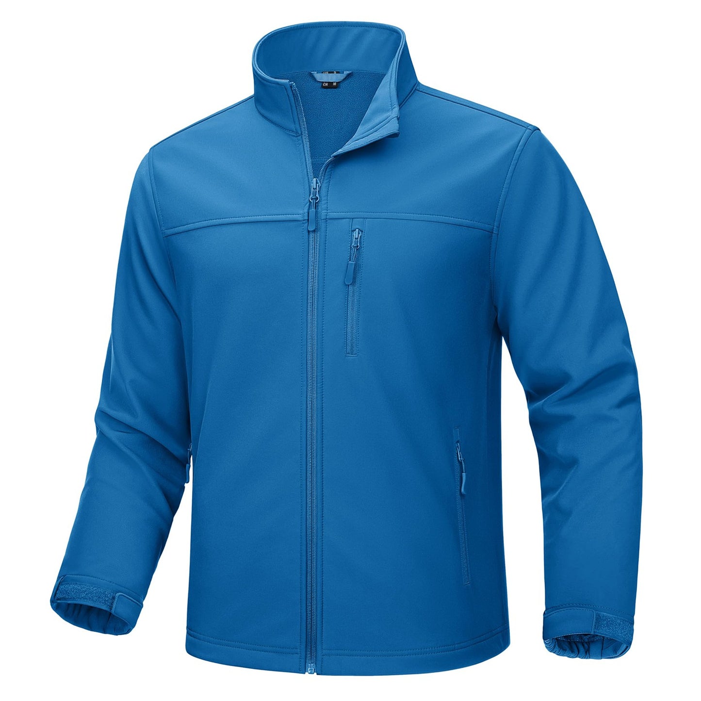 TACVASEN Waterproof Softshell Jackets Mens Winter Fleece Lined Work Jackets Zipper Pocket Outdoor Jacket Male Windbreaker