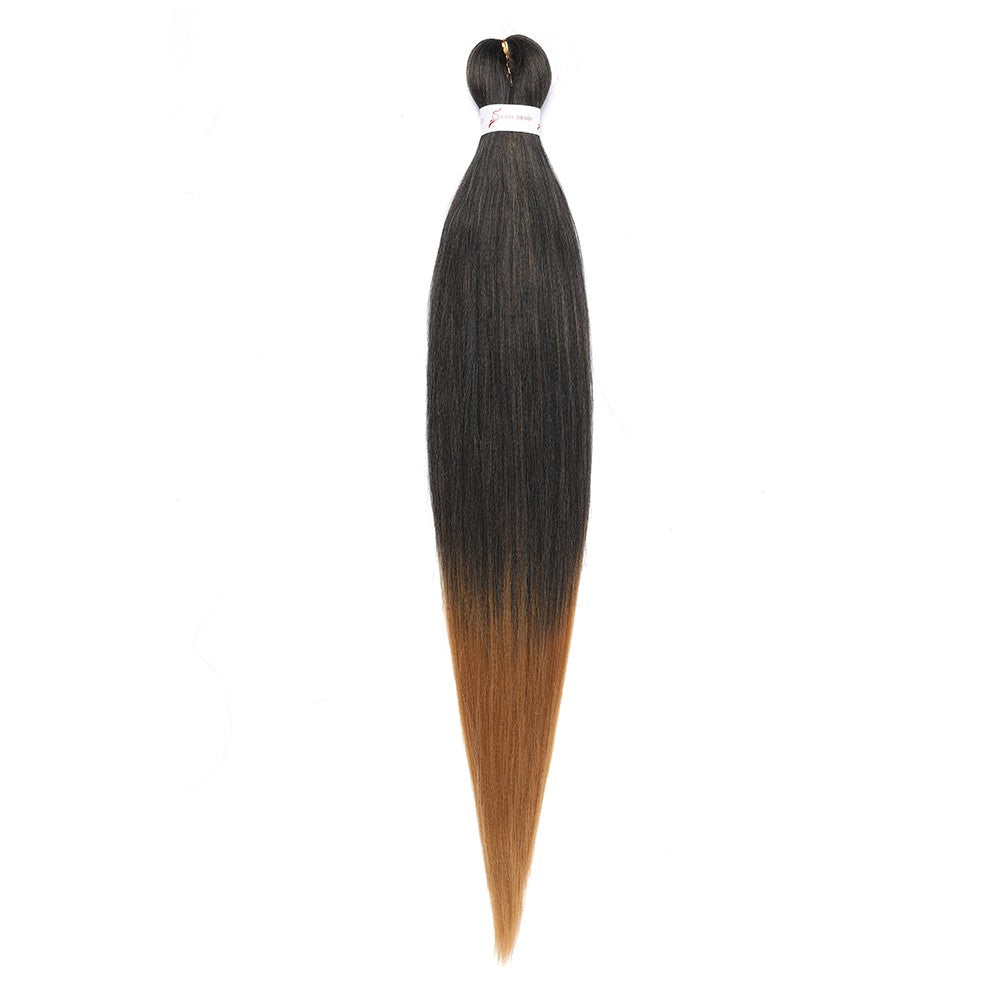 Cabelo Sintético Trançado Pré-esticado Profissional Sem Coceira Fibra Que Sela Em Água Quente 30'' Ombre Textura Yaki Extensões de Cabelo para Trança