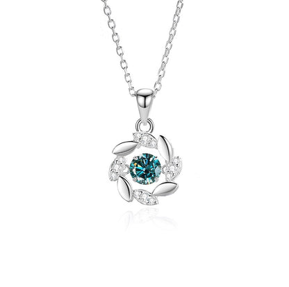 Colar Feminino de Moissanite Prata para Mulheres Correntes Festa Noiva Joia Fina Colar de Prata 925