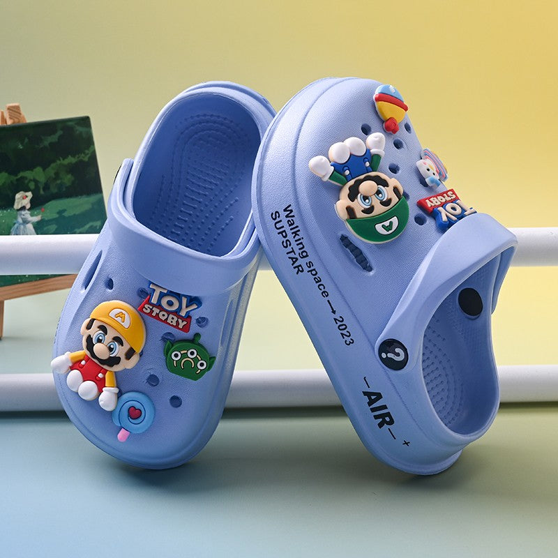 Kids Summer Sandals EVA Design Children Slippers Soft Non Slip Platform Slides Outdoor Garden Shoes High Quality Fashion Shoes