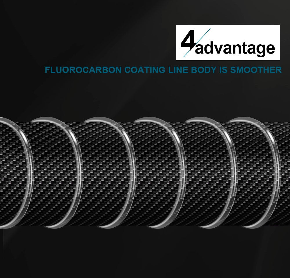 Linha de pesca FTK 100m 4.13-34.32LB Fluorcarbono Linha de Pesca de Iscas de Fibra de Carbono Leader Linha de Pesca com Mosca Linha Super Macia Pesca