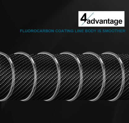 Linha de pesca FTK 100m 4.13-34.32LB Fluorcarbono Linha de Pesca de Iscas de Fibra de Carbono Leader Linha de Pesca com Mosca Linha Super Macia Pesca