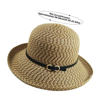 Chapéu de Palha Trançado da Moda Revelando o Rosto Chapéu de Praia Pequeno com Proteção Solar Chapéu Respirável para Sombra do Sol Viagem