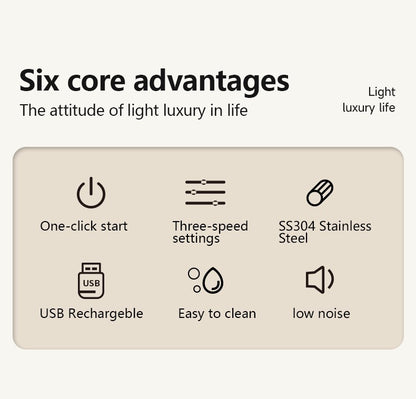 Espumadores de Leite Sem Fio Recarregável USB Elétrico 3 Velocidades Mini Liquidificador Portátil Batedor de Café para Ferramentas de Cozinha