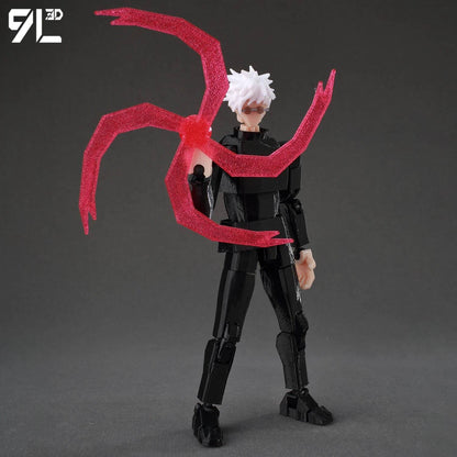 9L3D Anime Impresso Jujutsu Kaisen Sukuna Yuji Yuta Satoru Gojo Bonecos Sorte Dummy 13 Articulados para Modelagem Brinquedos Manequins