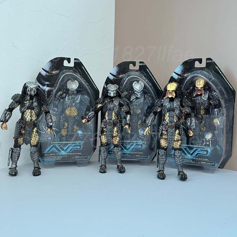 Figura de Alienígena, Máscara de Predador Celta, Figura de Predador com Cicatriz, Figura de Ação de Alienígena, Brinquedos de Modelo, Boneca Articulada, Presente de Natal