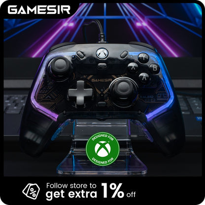 GameSir Kaleid Xbox Gaming Controller Wired Gamepad for Xbox Series X, Xbox Series S, Xbox One, with Hall Effect Joystick