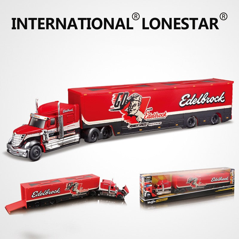 Em Estoque Maisto 1:64 Harley Davidson Mack Anthem Veículo de Transporte Pesado Contêiner Reboque Miniatura de Liga Fundida Brinquedo Carro