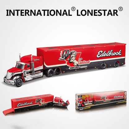 Em Estoque Maisto 1:64 Harley Davidson Mack Anthem Veículo de Transporte Pesado Contêiner Reboque Miniatura de Liga Fundida Brinquedo Carro