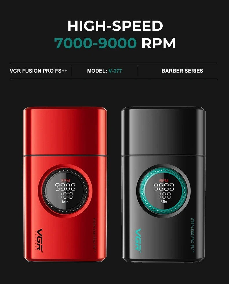 VGR Hair Trimmers Professional Hair Clippers Electric Hair Clippers 0MM Trimmer Reciprocating Mens Beard Trimmers V-977 V-377