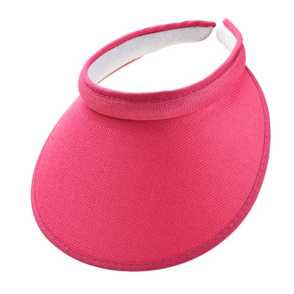 Fashion Summer Empty Top Sun Hat Women's Casual Adjustable Sun Visor Caps Girls Boy Outdoor Sea Beach Trip Cap Casquette