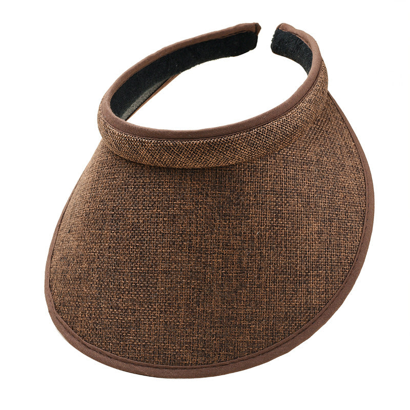 Fashion Summer Empty Top Sun Hat Women's Casual Adjustable Sun Visor Caps Girls Boy Outdoor Sea Beach Trip Cap Casquette