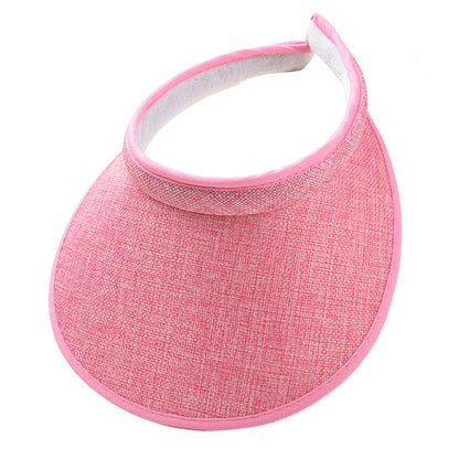 Fashion Summer Empty Top Sun Hat Women's Casual Adjustable Sun Visor Caps Girls Boy Outdoor Sea Beach Trip Cap Casquette