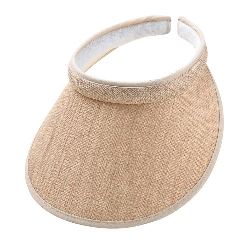 Fashion Summer Empty Top Sun Hat Women's Casual Adjustable Sun Visor Caps Girls Boy Outdoor Sea Beach Trip Cap Casquette