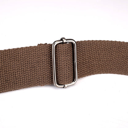 1 men's retro canvas crossbody bag, casual travel shoulder bag, outdoor sports shoulder bag with adjustable shoulder strap