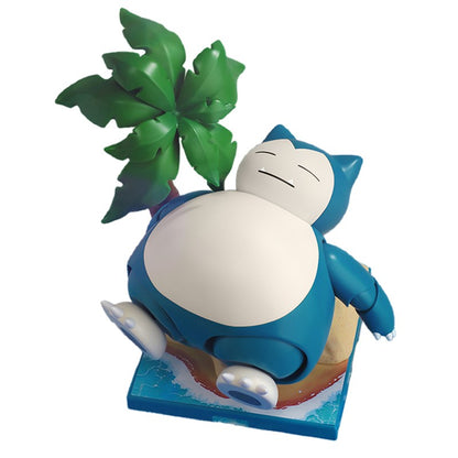 Original Blokees Aventura Pokémon Prólogo Snorlax Cinderace Scyther Lucario Figura de Ação Modelo de Montar Brinquedos Presentes de Aniversário