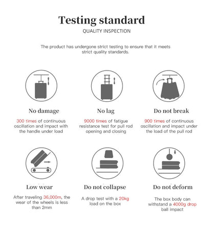 Suitcase Wide Handle Travel Suitcase Men 20 24 26 Carry-On Luggage Women PC Aluminum Frame Trolley Case