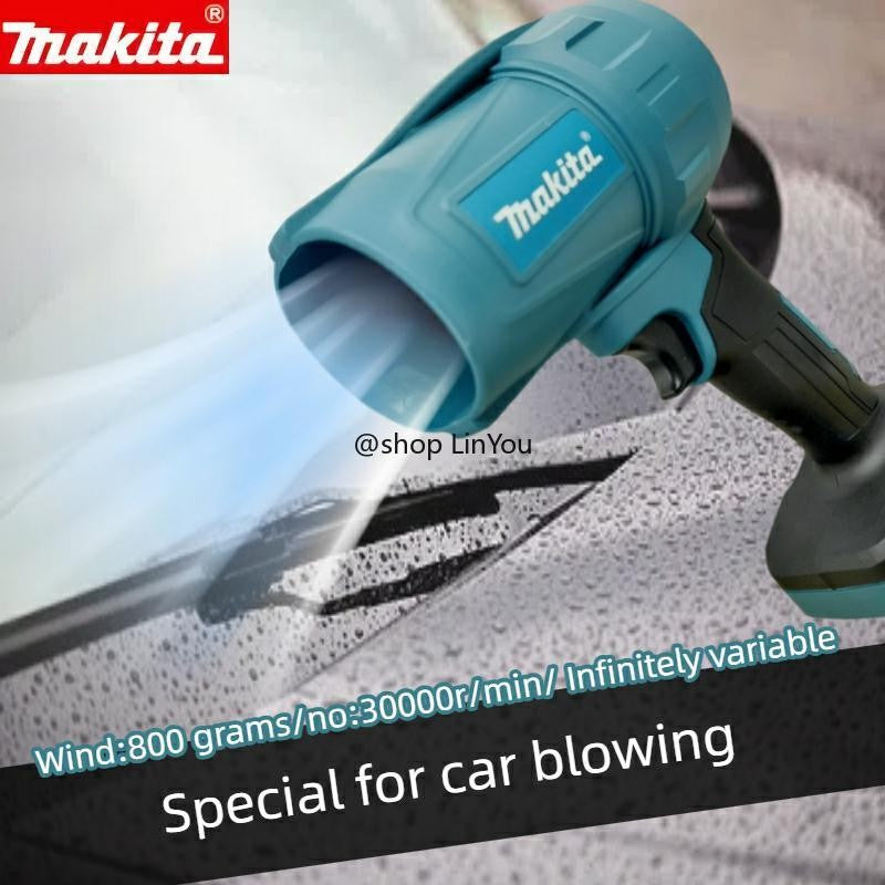 Soprador Turbo Jet Fan Violento Makita 30000RPM Ventilador Elétrico 18V Removedor de Pó Velocidade do Vento Turbo Recarregável com Luz Ferramenta de Limpeza de Carros