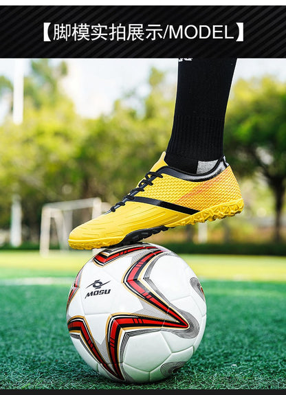 Training Men Soccer Shoes Society Cleats Professional Football Shoes Indoor Non-Slip Football Field Boots Low Cut Sneaker Unisex