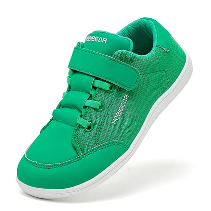 HOBIBEAR Mesh Barefoot Shoes Boys Girls Wide Toe Sneaker Zero Drop Walking Shoes(Toddler Little Big Kid)
