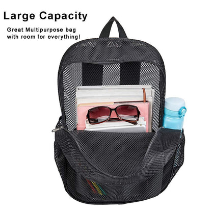 Women's Mesh Breathable Backpack Portable Hollow Casual Outdoor Travel Storage Bag