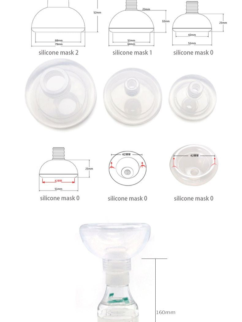 Câmara de Aerossol com máscara de silicone Espaçador Inalador Pet Para Gato Cão