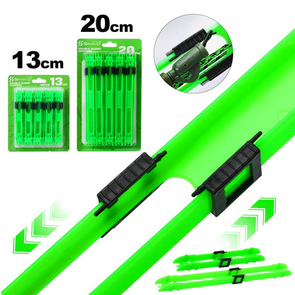 Sougayilang 10 peças de pranchas de enrolamento de linha de pesca de plástico 13/20cm Suporte de equipamento enroladores de linha de pesca suspensa Acessórios de pesca