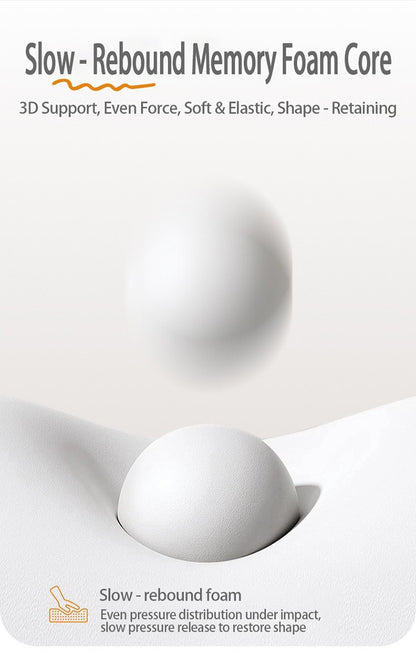 1pc Memory Foam Pillow 2 in 1 Ergonomic Contour Orthopedic Pillows for Sleeping?Cervical Orthopedic Pillow for Neck Pain