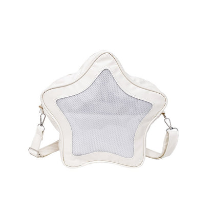 Japanese Style Minimalist Cute Aesthetic Shoulder Bag for Students Kawaii Crossbody Purse Street Fashion