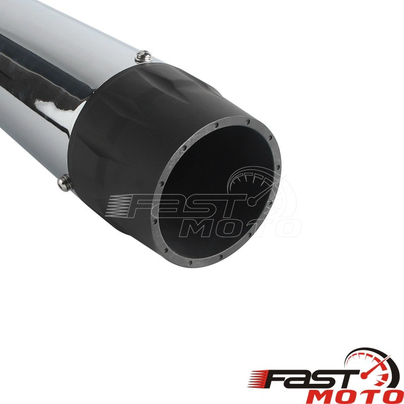 Motorcycle Slip On Mufflers Dual Exhaust Pipes For Harley Touring Road King Road Glide Electra Glides 2017-2023 Exhausts Muffler