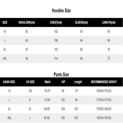 Shotokan Karate 2022 Men's New Solid Color Hooded Sweatshirts Fashion Pullover Top+Sweatpants Casual Jogging Fitness Sports Suit