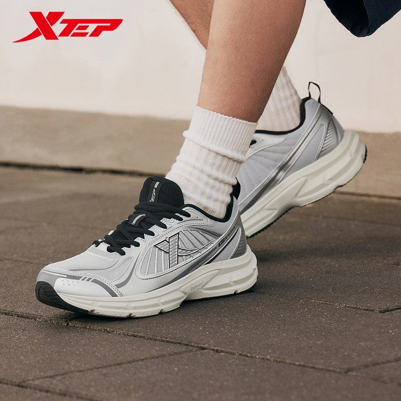 Xtep Juechen 6.0 Vintage Running Shoes Male 2025 Spring Shock Absorption Sports Shoes Street Daily Leisure Sneakers 875119110027