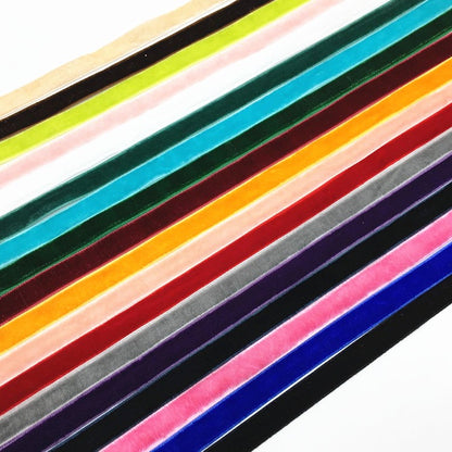 50yards 10mm Velvet Ribbon For DIY Handmade Gift Bouquet Wrapping Supplies Home Party Decorations Christmas Webbing Trimming