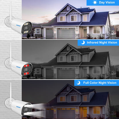 Smar Outdoor IP Wifi 3MP Survalance Camera for Wifi CCTV System Kit Human Detection Night Vision Video Cam ICSEE Two Way Audio