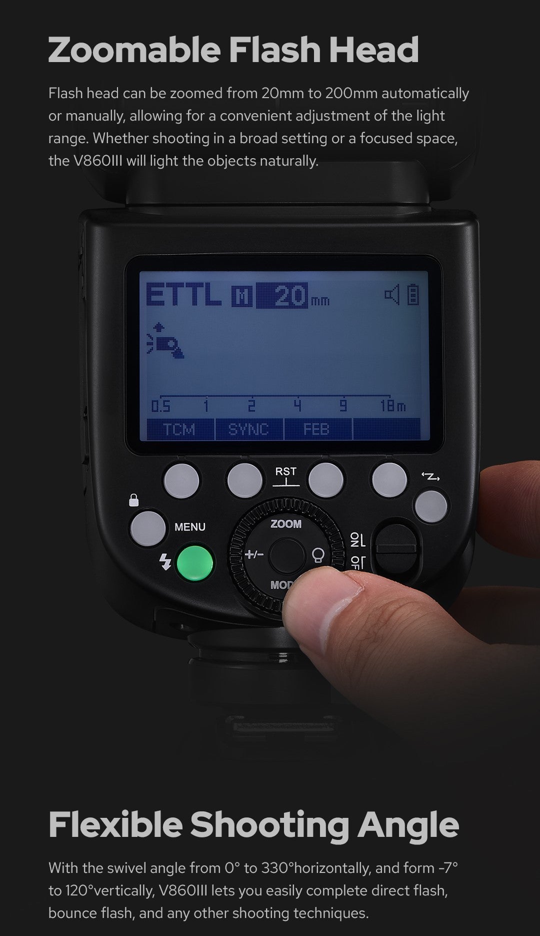 Godox V860III V860 III ON Camera Flash Light E-TTL II HSS Speedlite for Canon Sony Nikon Fujifilm Olympus Panasonic Pentax Light