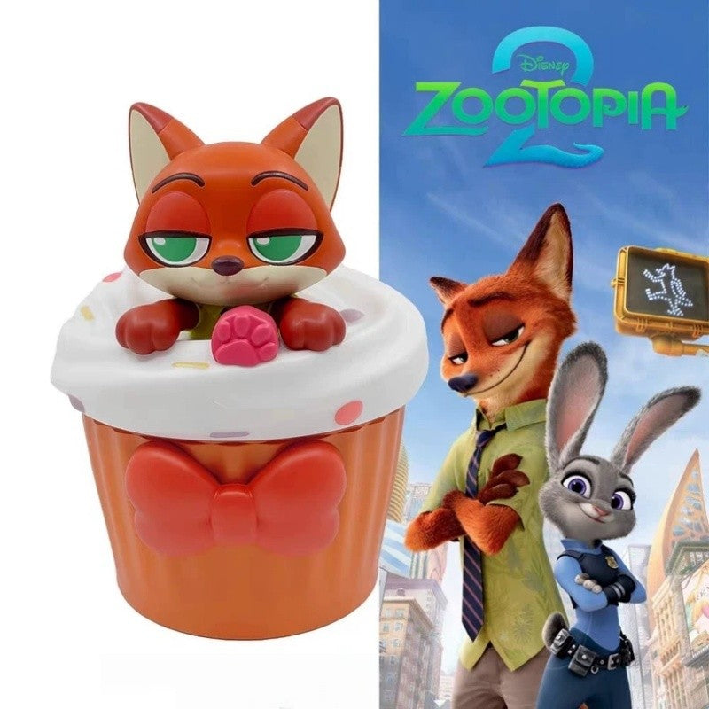 Copo de Água Original em Formato Disney Zootopia 2 Nick Judy Copos Estilizados de Desenho Animado com Alça Transversal Presentes Kawaii de Aniversário para Meninas e Meninos