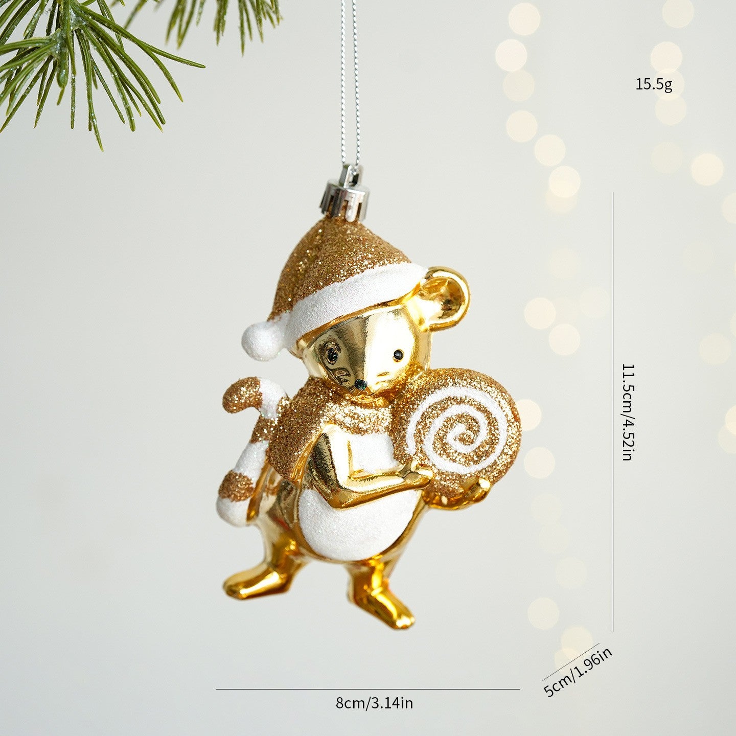 Christmas Atmosphere Balloon Dog Small Pendant Christmas Tree Snowflake House Pendant Small Ornament Wreath Accessory