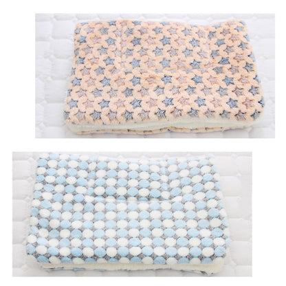 Tapete para animais de estimação de flanela macia cama de cachorro inverno engrossar cobertor quente para cães e gatos filhote de cachorro dormir capa toalha almofada para cães pequenos médios grandes