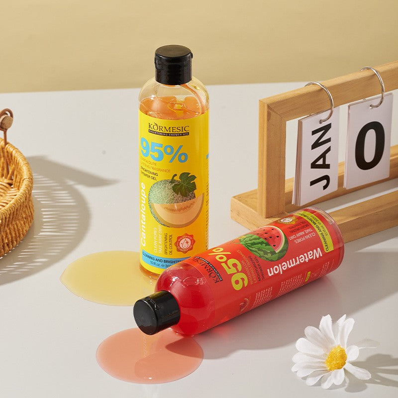 300ml Orgânico Infusão de Frutas Gel de Banho Loção Corporal Lavagem Embelezadora da Pele Banho Clareador Delicado Suave Creme de Cuidado