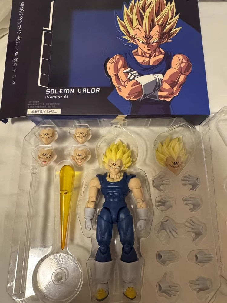 Black Hole Toys & TK Dragon Ball SHF Super Saiyan SSJ Majin Vegeta Battle Damage Full Power Anime Action Figures Models toys