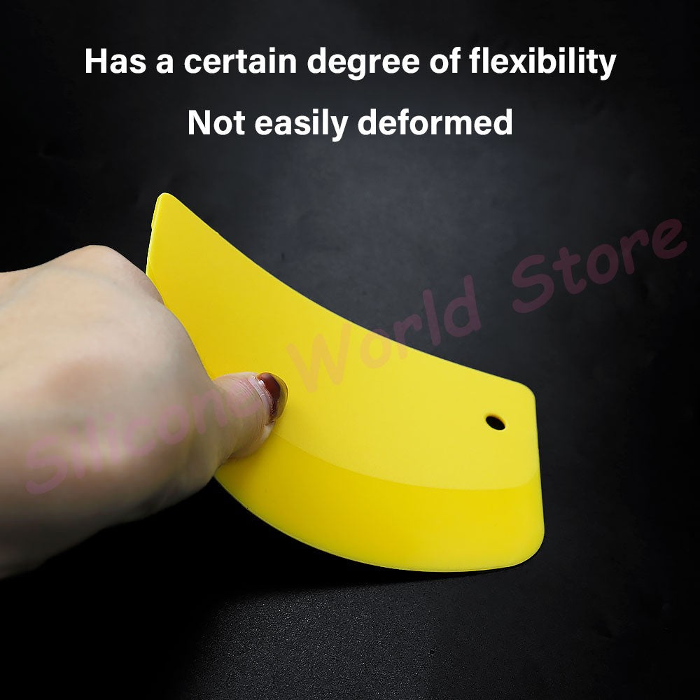 Silicone World Dough Scraper Cream Spatula Plastic Cutting Knife  for Flour Pastries and Cakes Baking Tool Kitchen Accessories