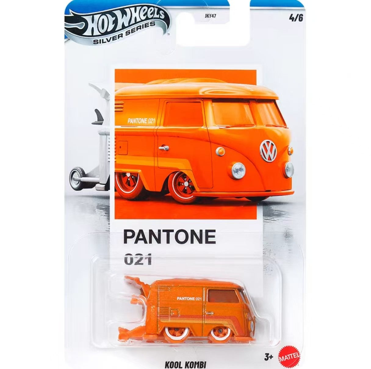 Hot Wheels PANTONE COLOR INSTITUTE JKY47 Silver Set Porsche Camaro Kombi Mustang Nissan 1/64 Alloy Die-cast Car Model Collection