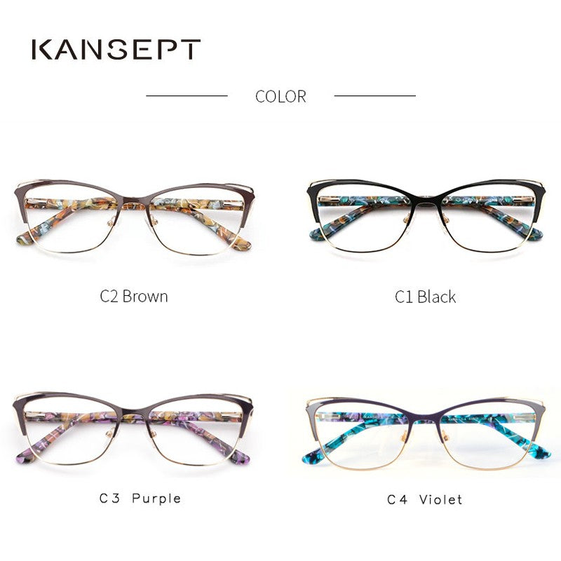KANSEPT Reading Glasses Woman Transparent Eyepieces Eye-glasses -2 Luxury Mens Lenses to Read Woman's Eyeglasses Women Lens Men