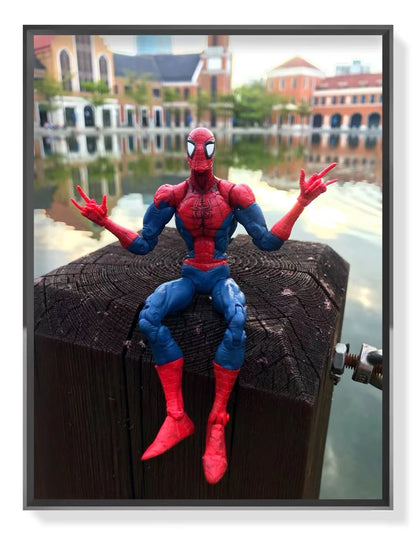 Boneco Articulado "Homem-Aranha Espetacular Clássico Peter Parker" Toybiz Marvel Legends