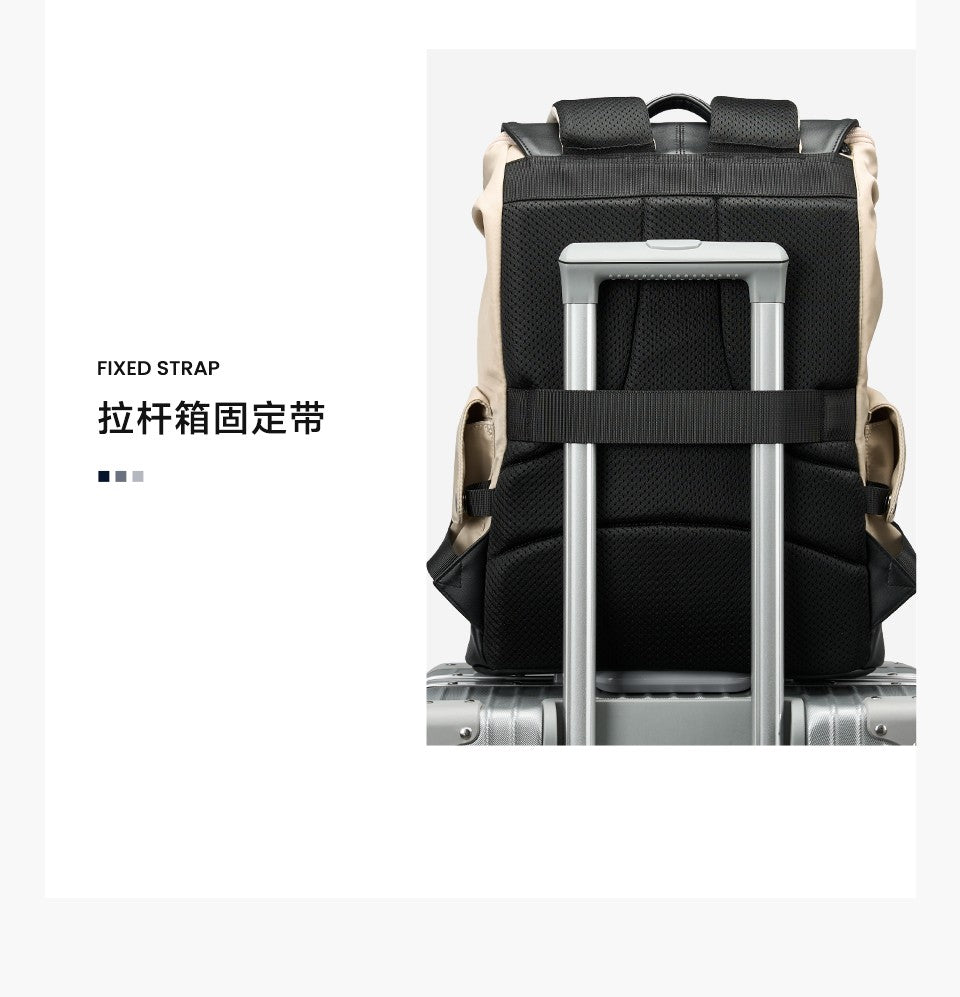 LEE New Korea Style Flip Leather Backpack Women Men Large Capacity Business Commuter Travel Rucksack Buy Laptop School Book Bag