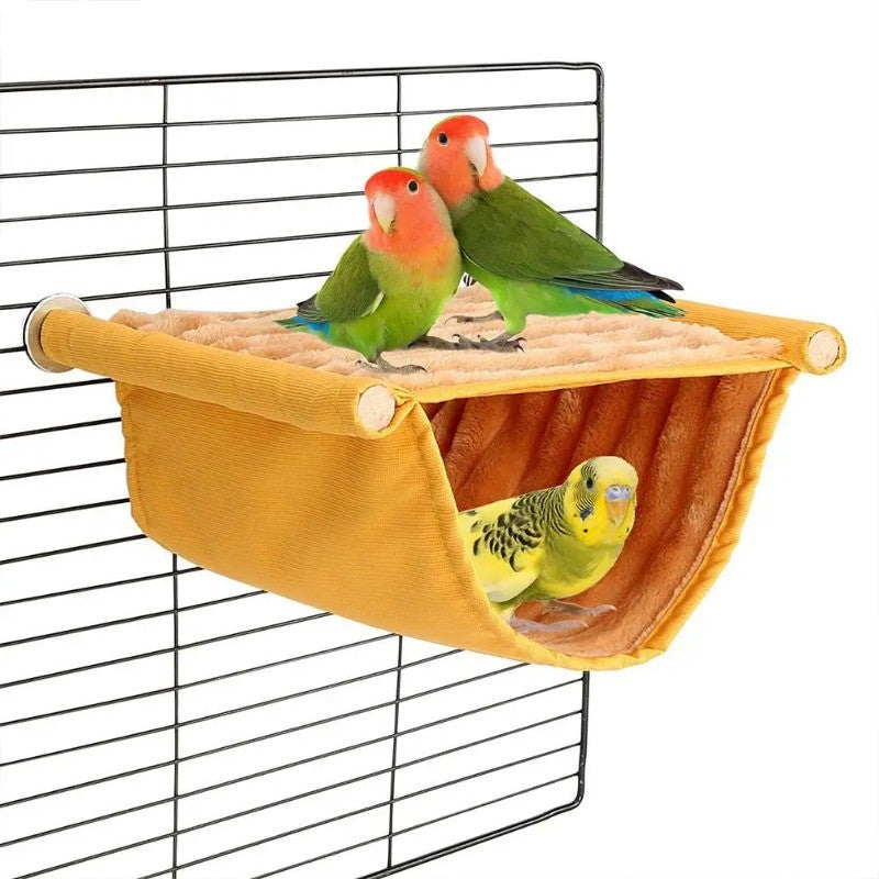 Rede Suspensa para Pets Ninho Quente Cama Casa de Papagaio Removível Lavável Poleiro Gaiola de Pássaros para Hamster Agapornis