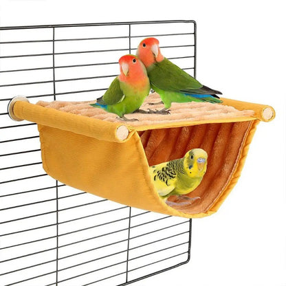 Rede Suspensa para Pets Ninho Quente Cama Casa de Papagaio Removível Lavável Poleiro Gaiola de Pássaros para Hamster Agapornis