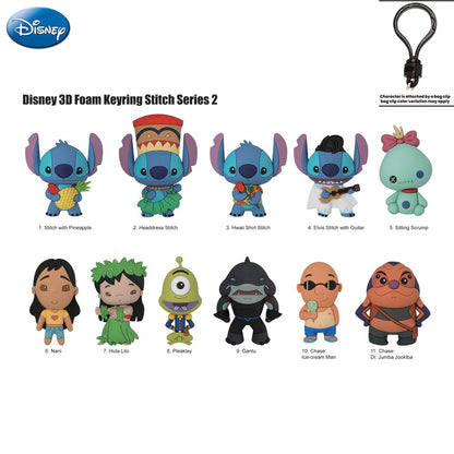 Disney oficialmente licenciado Blind Bag Stitch and Friends 3D Figurine Bag Clip Chaveiro de Anime Coleção de Presentes 1 Unidade Disney